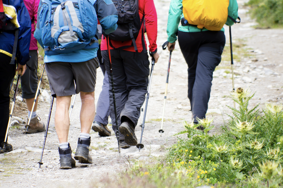 People hiking